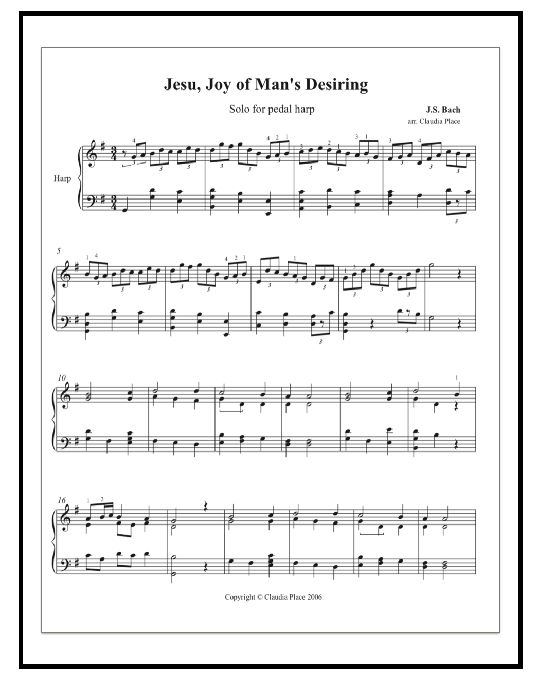 Screen Shot Jesu Joy of Man's Desiring 2018 page 1 website